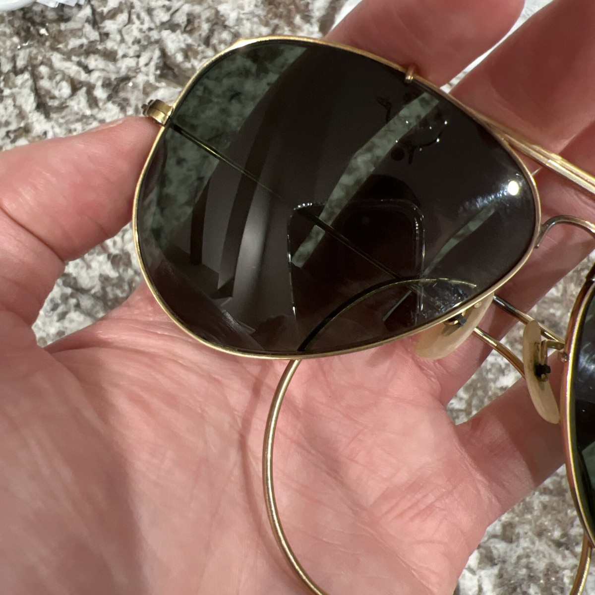 Vintage Bausch & Lomb Aviator 10K GF USA Wrap Ray Ban