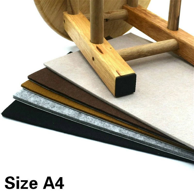5Pcs Self Adhesive A4 Size Felt Fabric Sheet Protector Mats Crafts Material Home - Image 3 of 4