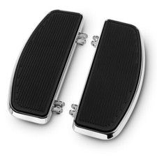 MX Black Rear Floorboards Foot Pegs Passenger Footboards For Harley Softail FL