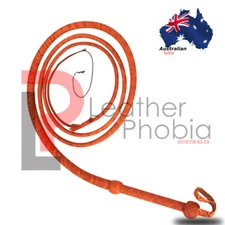 Genuine Cow Hide Leather Bull Whip 06 feet long 12 plait Loud Cracking