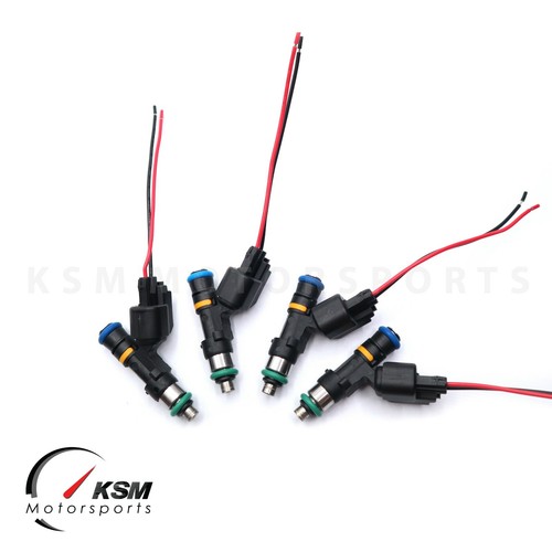 Set 4 1200cc fuel injector for MITSUBISHI EVO X 4B11T BOSCH style EV14