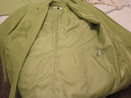 Travis Ayers Green Silk Pant Suit, 4 pc, Size 12 - Picture 11 of 18