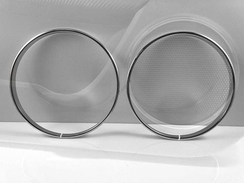 Fits Alfa Romeo MiTo Polierte Aluminium-Lautsprecherringe für die Türverkleidung - Bild 3 von 9