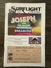Surflight Theatre July 2007 Progr - Joseph And The Amazing Technicolor Dreamcoat