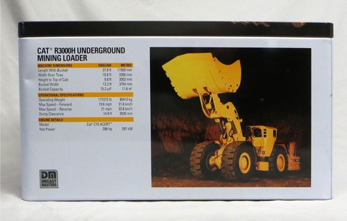 Diecast Masters 1/50 Caterpillar Cat R3000H Underground Mining Loader 85297 MIB - Picture 11 of 11