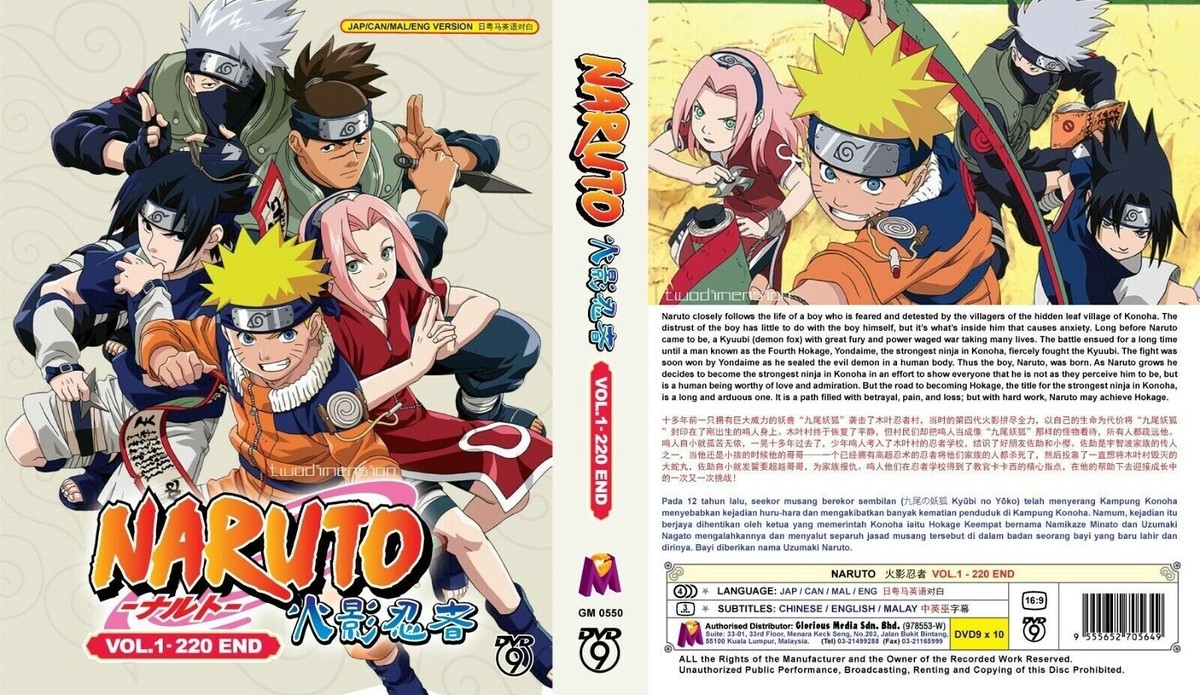 DVD Naruto + Shippuden ~ Complete TV Series (1-720 EPS) Express