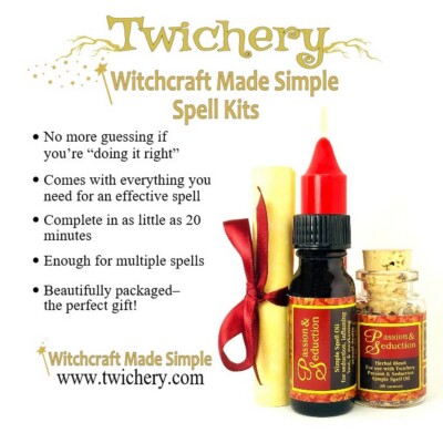 PASSION & SEDUCTION SPELL KIT, Seduce Passionate Sex Sexual Attraction, TWICHERY