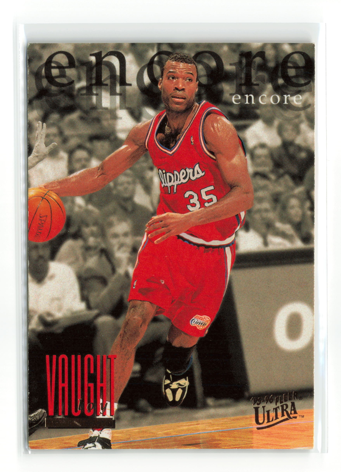 1995-96 ULTRA #345 LOY VAUGHT CLIPPERS