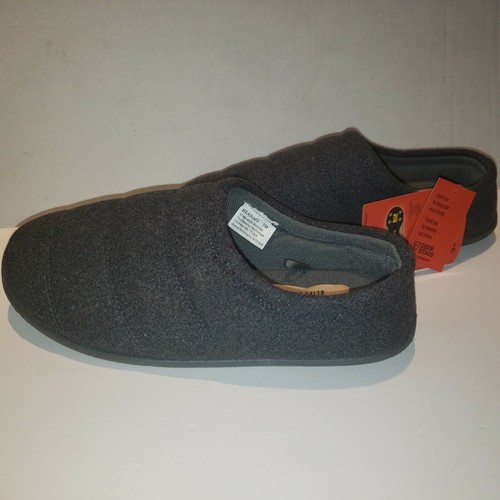 Deer Stags Mens Bearing Mule Slippers Dark Gray Round Toe Slip Ons 7M New #50 - Picture 2 of 7