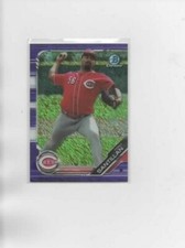 2019 Bowman chrome Tony Santillan Purple Shimmer Refractor  !