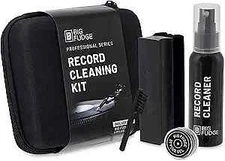 Vinyl Record Cleaning Kit - 5-in-1 Velvet Brush, Cleaning Fluid, Stylus Gel