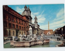 Postcard Piazza Navona Rome Italy