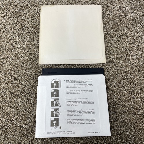 DISCO OPERATIVO ATARI VINTAGE MASTER DISK 3 (1983) per unità disco ATARI 1050 - Foto 2 di 4