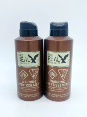 2x AEO Real Issue No 77 Body Spray Cologne Large Size 4.5oz 127g
