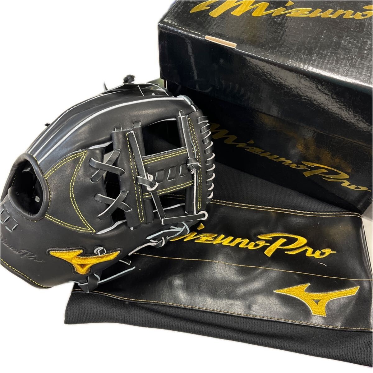 グローブ MIZUNO HAGA JAPAN Mizuno Pro Baseball Hard Glove HAGA JAPAN Right-handed new