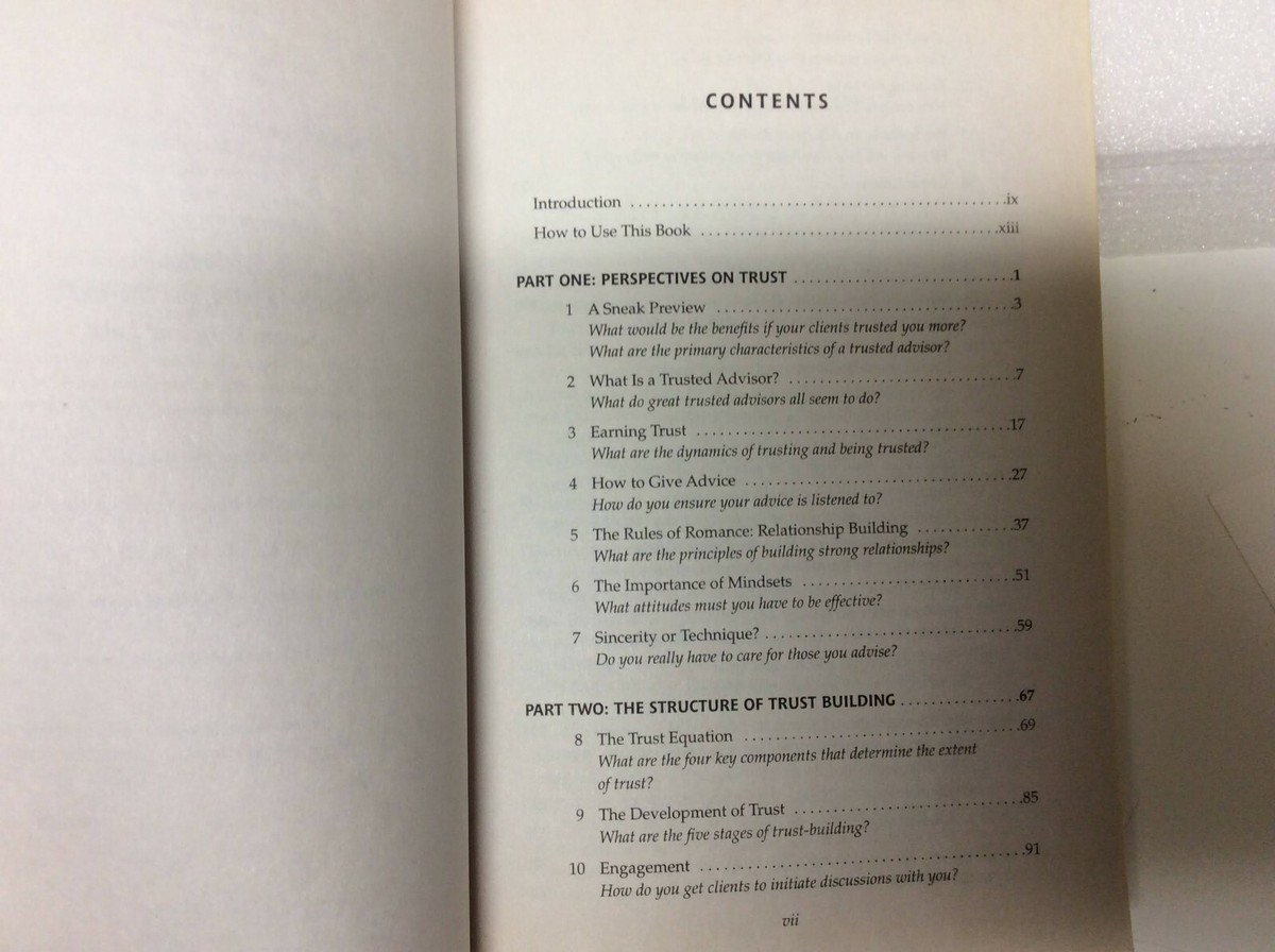 The Trusted Advisor by David H. Maister, Charles H Green The Trusted Advisor by David H. Maister, Charles H Green