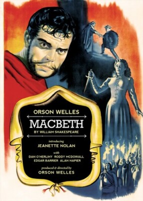 Macbeth (DVD, 1948) Orson Welles, Used