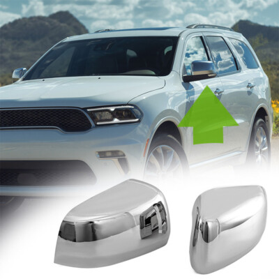 2020 Jeep Grand Cherokee Parts Chrome Mirror Covers For Dodge Durango & Jeep Grand Cherokee (2011-2021) – Pair, Self-Adhesive Dodge Durango Rt Accessories - Foto 4