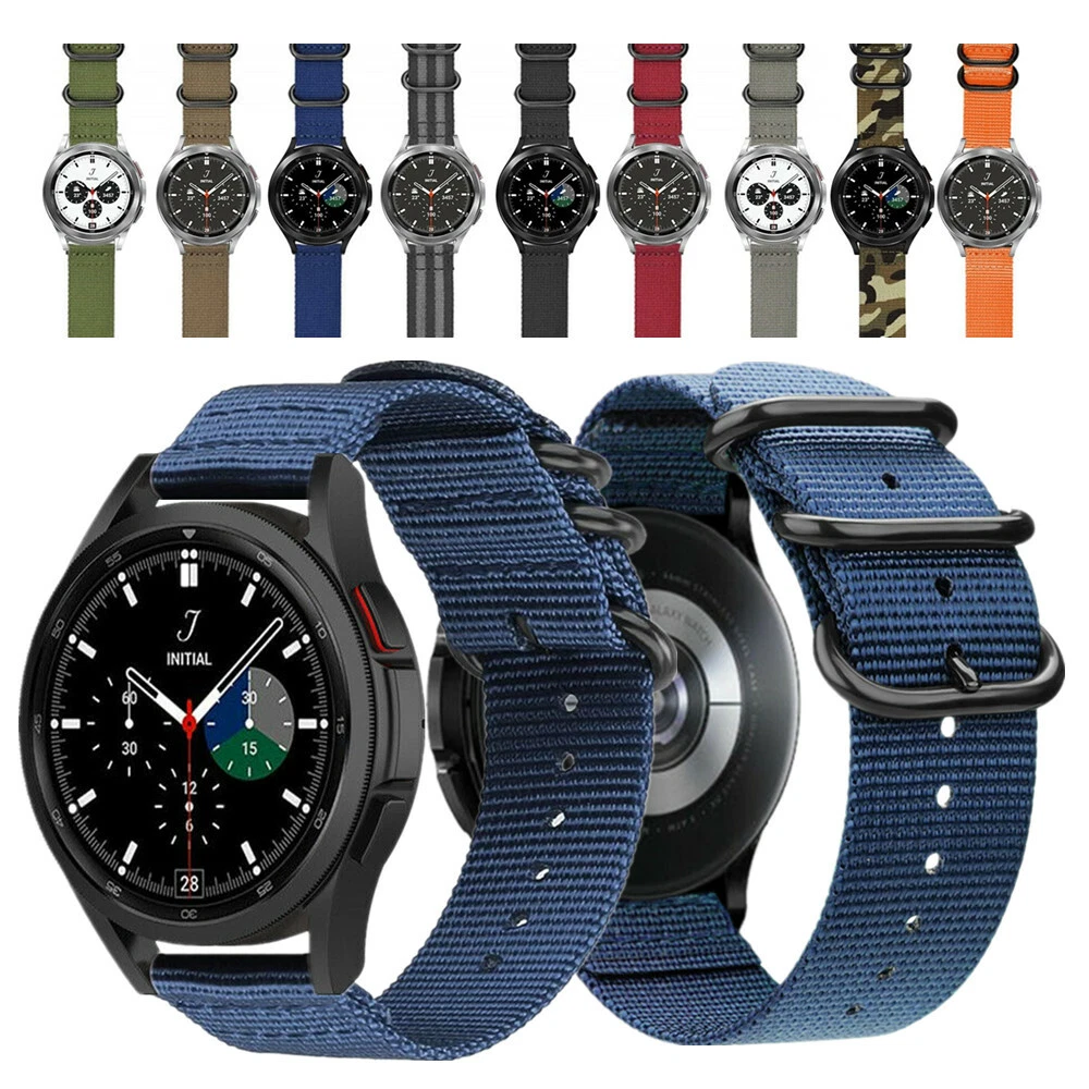 Watch Band For Samsung Galaxy Watch 4 Classic 46mm 42mm Military Nylon Strap