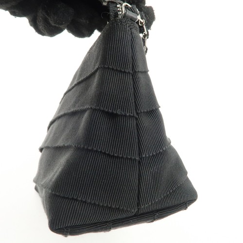 Authentische Ferragamo Canvas Leder Kette Schultertasche schwarz silber HDW gebraucht kostenloser Versand - Bild 20 von 24