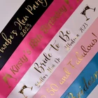 Personalised GOLD SASH -  Gold Hen Night Sash | Gold Birthday Sash | Custom Sash