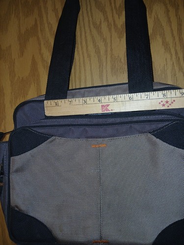 Eddie Bauer Travel Carry On Bag Taupe with Black Trim Bottle Holders Pockets - Picture 6 of 19