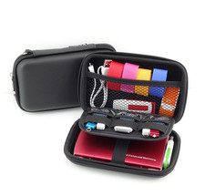 Black EVA Travel GPS Camera Case Diabetic Organizer Diabetes Bag Cable Pouch