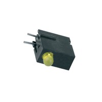 2X 1801.7033 Led Im GehäUse Gelb 3 Mm Anz.Dioden: 1 20Ma Linse: Diffus,Gelb Ment