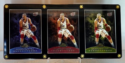 1999-00 Topps Finest, Team Finest, Hakeem Olajuwon TF6, Blue, Red, Gold /250