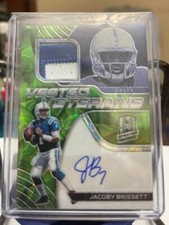 JACOBY BRISSETT  🏈AUTOGRAPH PANINI  1/10 No VV-JB 2020  SPECTRA VESTED VETERANS