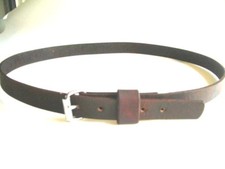 HAND MADE HEAVY DUTY REAL AMISH LEATHER BELT 1" WIDE 10 OZ FOR MEN WOMEN SIZES