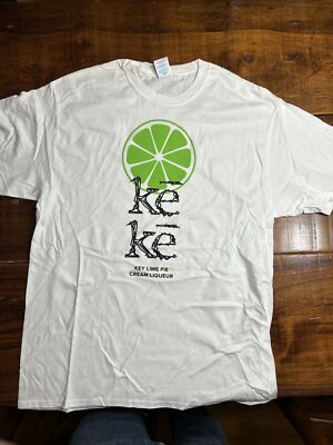 Key Lime Pie Cream Liqueur - Large L White T-Shirt - Ships Free