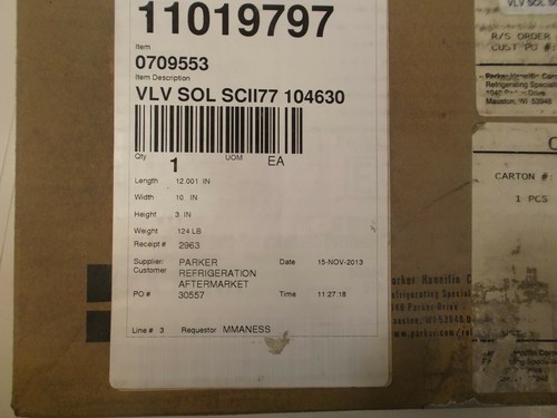 PARKER FLO-CON 104630 Solenoid Valve - Type SCII-1 - 7/8" - (Model SC II 07-07) - Picture 5 of 12