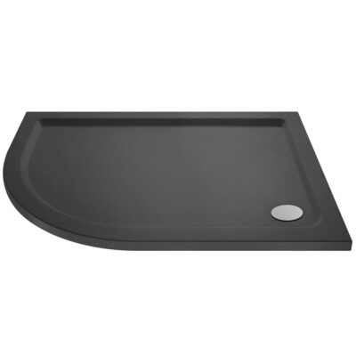 Hudson Duschwanne Schilf schiefergrau versetzt Viertelkreis LH 1000x800 mm TR71108
