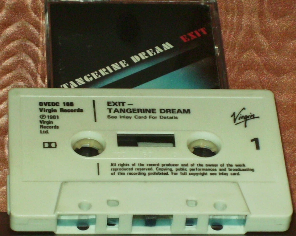 Tangerine Dream ‎Exit CASSETTE ALBUM Electronic Minimal Ambient Berlin School - Image 2 of 4