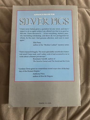 📒Silver Pigs By Lindsey Davis PB 1989 1st American Ed. 10761 - Picture 6 of 12
