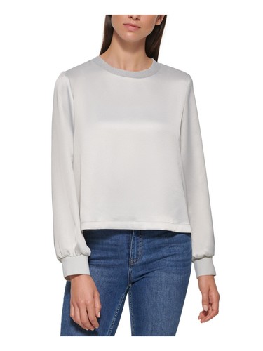 Top Femme Manches Longues Col Rond - En Viscose élasthanne Extensible - Tailles 36 à 52, Plus De 30 Coloris