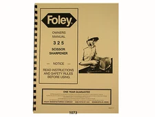 Foley Belsaw  Model 325 Scissor Sharpener *1073