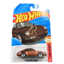 Hot Wheels 2026 Case D    96 Porsche Carrera Brown Long Card  Then  Now Series