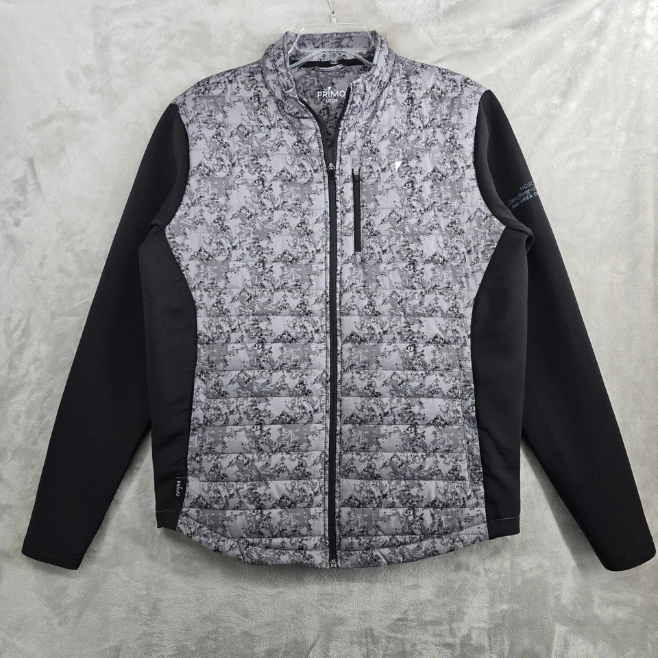 PRIMO Golf Mens Puffer hybrid Jacket Camo Print Full Zip Athletic Size Large - Image 2 of 4