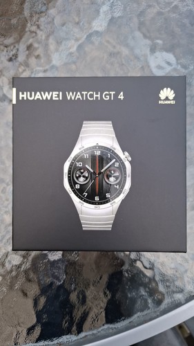 Huawei Watch GT 4 46mm in Edelstahlgehäuse und Armband silber
