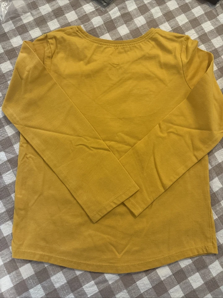 Camisa de manga larga para niñas talla 5Y, guepardo con lentejuelas Foto 3 de 3