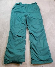 Columbia Ice Slope II Insulated Ski Pants Boys XL Green Snow Winter Snowboard