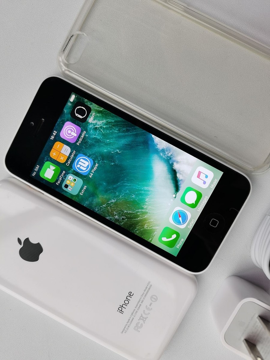 Apple iPhone 5c - 8 GB / 16 GB / 32GB - White (Unlocked) Mobile 90