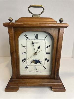 Rare Westminster-Whittington Seiko Quartz Mantel Clock W/ Chime - Vintage READ