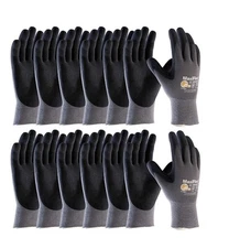 34-874 Ultimate Foam Nitrile Palm Coated Gloves, Gray, Medium (Pack of 12)
