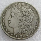 1881-S San Francisco Mint Morgan Dollar XF/AU Exceptional Luster Near Mint Condi