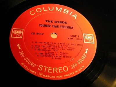 THE BYRDS  -  YOUNGER THAN YESTERDAY !! ( LP ) * US-Pressung * VINYL VG *