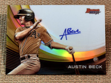 2017 Bowman's Best GOLD REFRACTOR PROSPECT ROOKIE AUTO Austin Beck 32/50