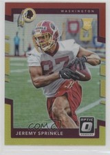 2017 Donruss Optic Rookies Red & Yellow Prizm Jeremy Sprinkle #115 00ah